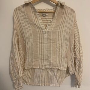 Madewell stripe blouse